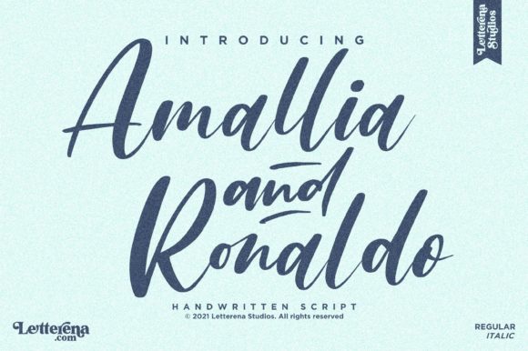 Amallia and Ronaldo: Elevate Your Brand with This Elegant Font