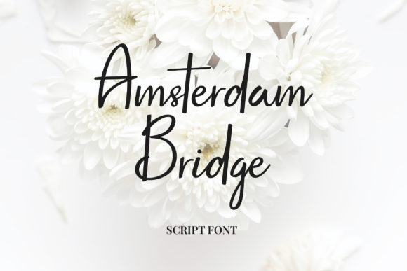 Amsterdam Bridge: A Cursive Font for Elegant Editorial Design