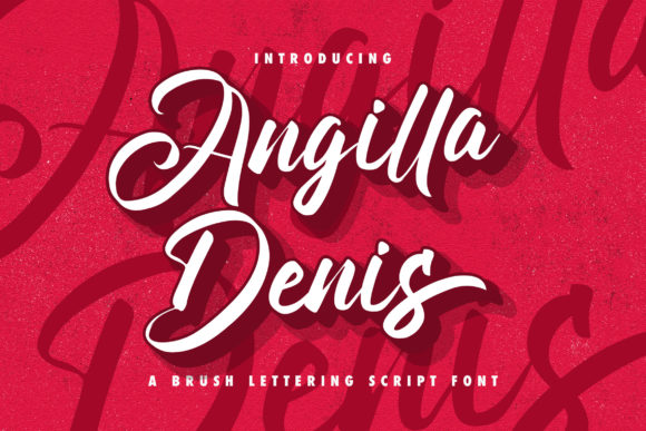 Angilla Denis: A Modern Script Font for Creative Makers