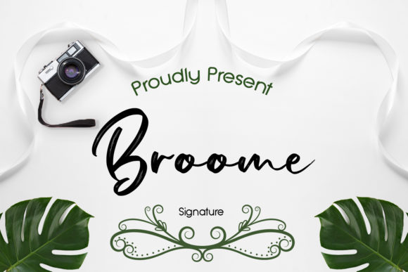 Broome: A Minimal Brush Style Font for Web Design