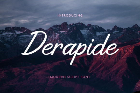 Derapide: A Romantic Script Font for Eye-Catching Campaigns