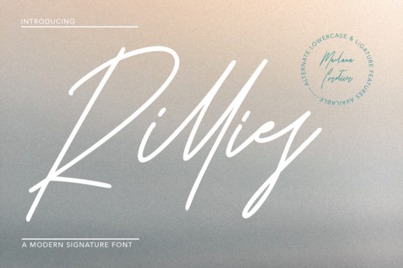 Discover Rillies: A Handwritten Font for Elegant Publishing