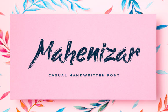 Discover the Charm of Mahenizar: A Handwritten Font for Makers