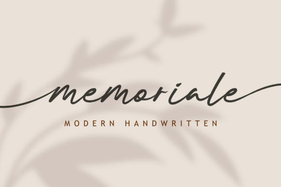 Elevate Your Brand with Memoriale: A Handwritten Font