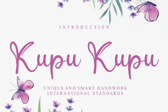 Enhance Your Brand with Kupu Kupu: A Romantic Calligraphy Font