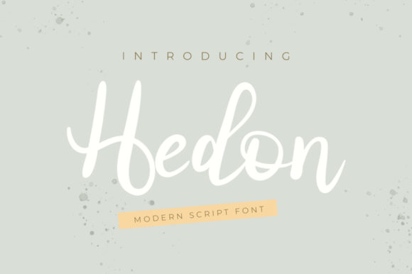 Hedon: A Modern Calligraphy Font for Elegant Publishing