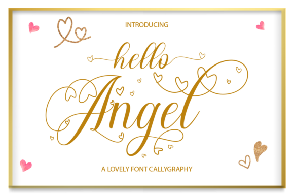 Hello Angel: A Refined Cursive Font for Memorable Branding