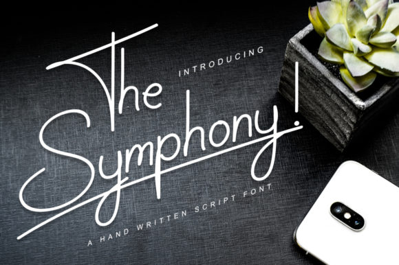 Introducing The Symphony: A Versatile Handwritten Font