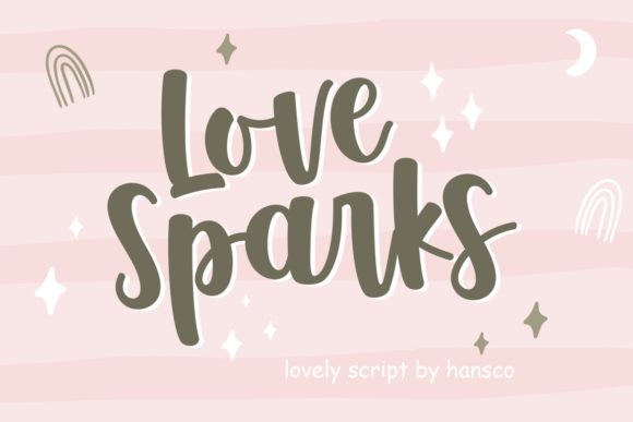 Love Sparks: A Charming Script Font for Web Design