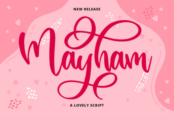 Mayham: A Handwritten Font for Modern Branding