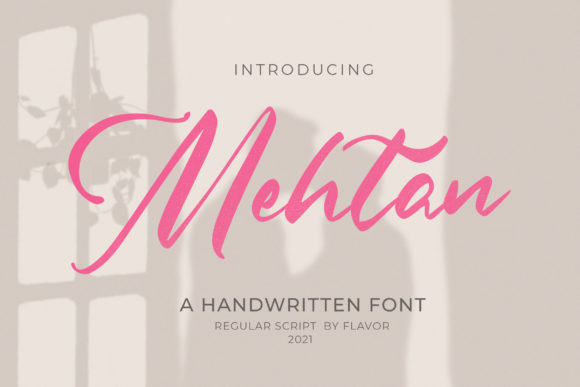 Mehtan: A Versatile Handwritten Font for Creative Branding