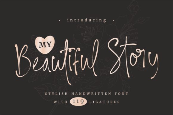 My Beautiful Story: A Handwritten Font for Web Design