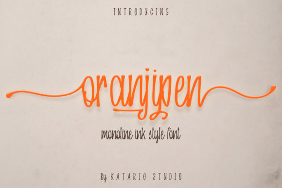 Oranjipen: A Unique Script Font for Memorable Branding