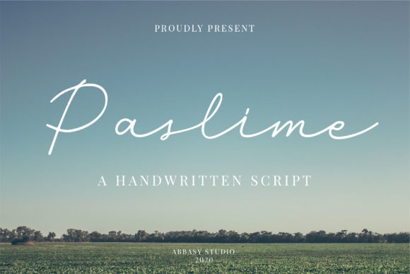 Paslime: A Stylish Script Font for Modern Web Design
