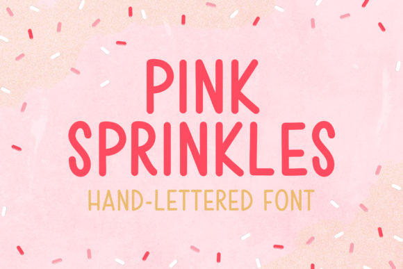 Pink Sprinkles: A Handwritten Font for Engaging Visuals