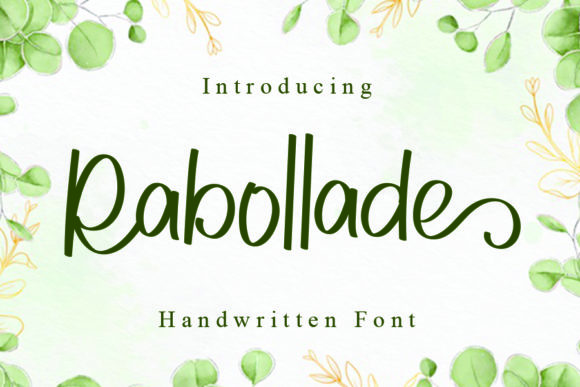 Rabollade: A Handwritten Font for Modern Web Design