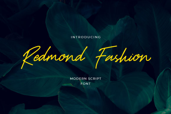 Redmond Fashion: A Stylish Script Font for Modern Marketers