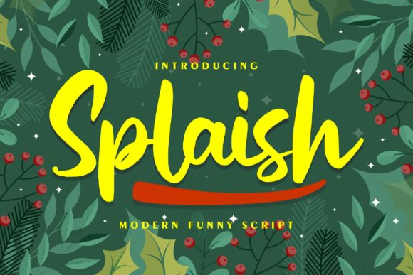 Splaish: A Bold and Friendly Handwritten Font for Creative Projects