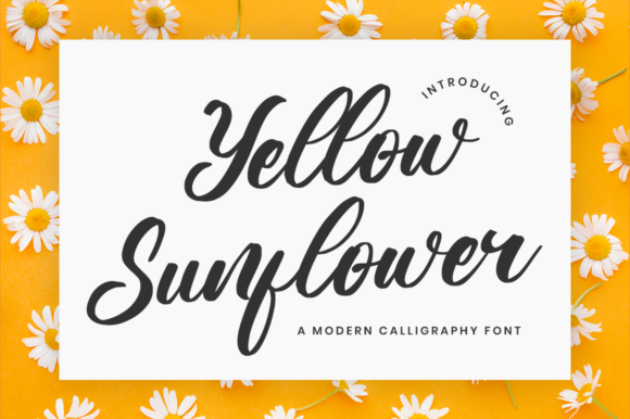 Yellow Sunflower: A Versatile Handwritten Font for Crafters